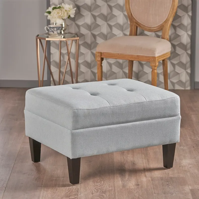 Tufted Fabric Ottoman