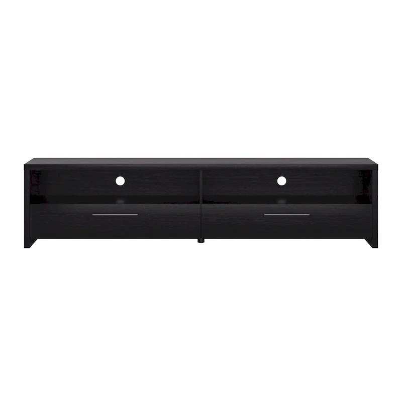 Black TV Stand with 2 Drawers, Fits TVs up to 95
