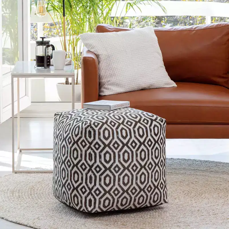 Zuma Indoor/Outdoor Pouf - Anji Mountain