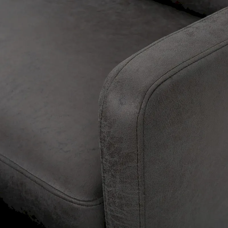 Modern Fabric Double Seat Recliner Chair with Plush Cushions by Christopher Knight Home