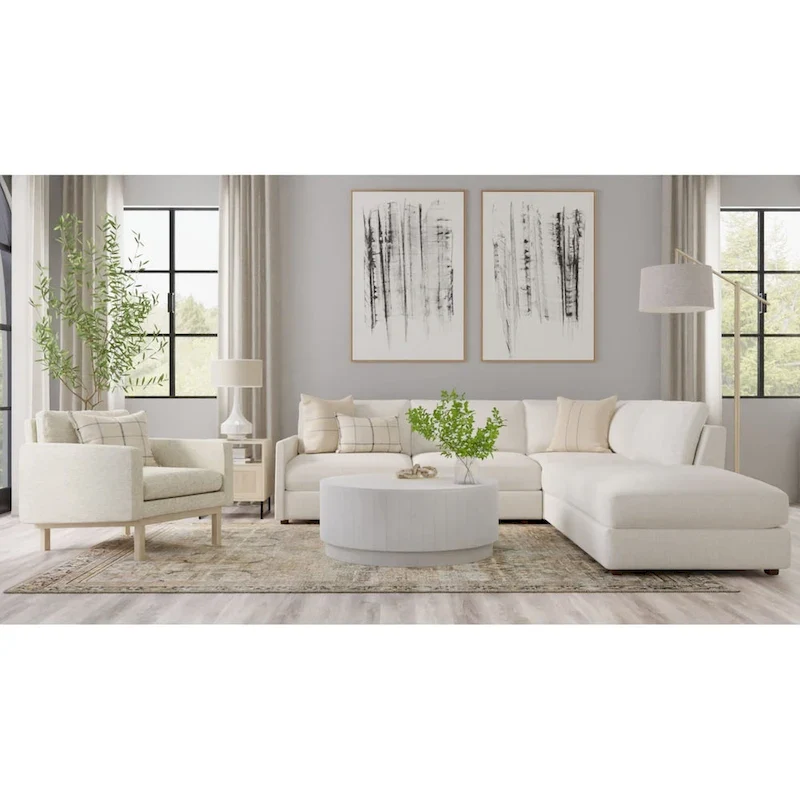 Carolina Living Tamia 42 Round Wooden Coffee Table - Elm