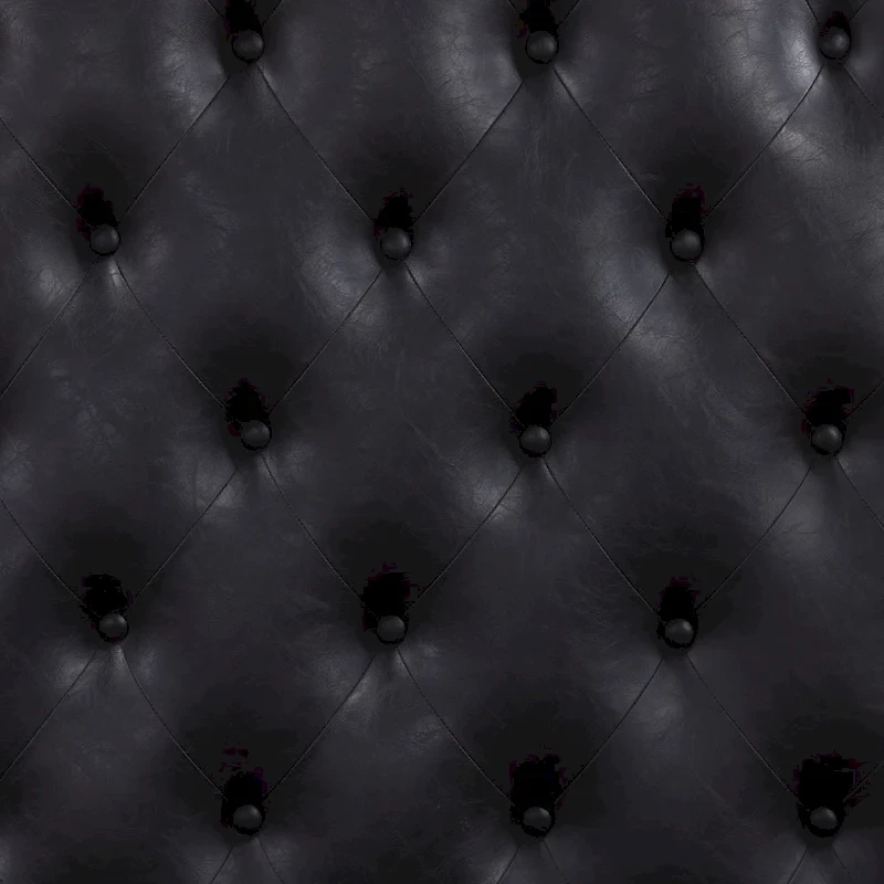 Furniture of America Eugene Traditional Solid Wood Panel Bed with Tufted Leatherette Headboard