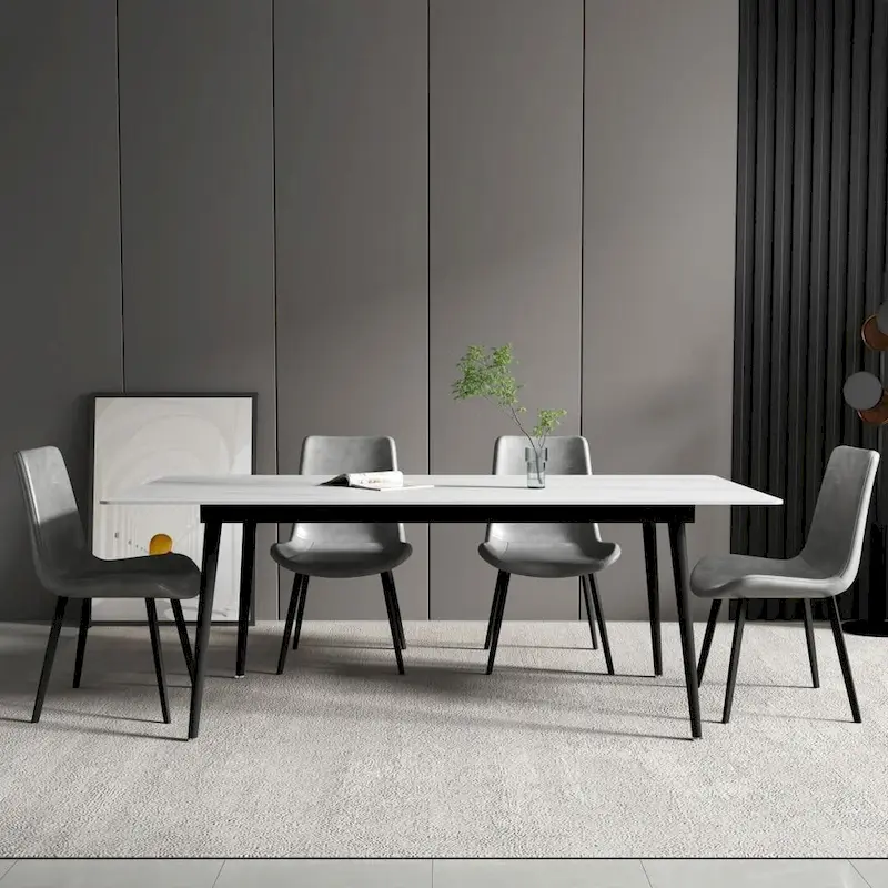 70.8  Rectangle Dining Table with Stone Top