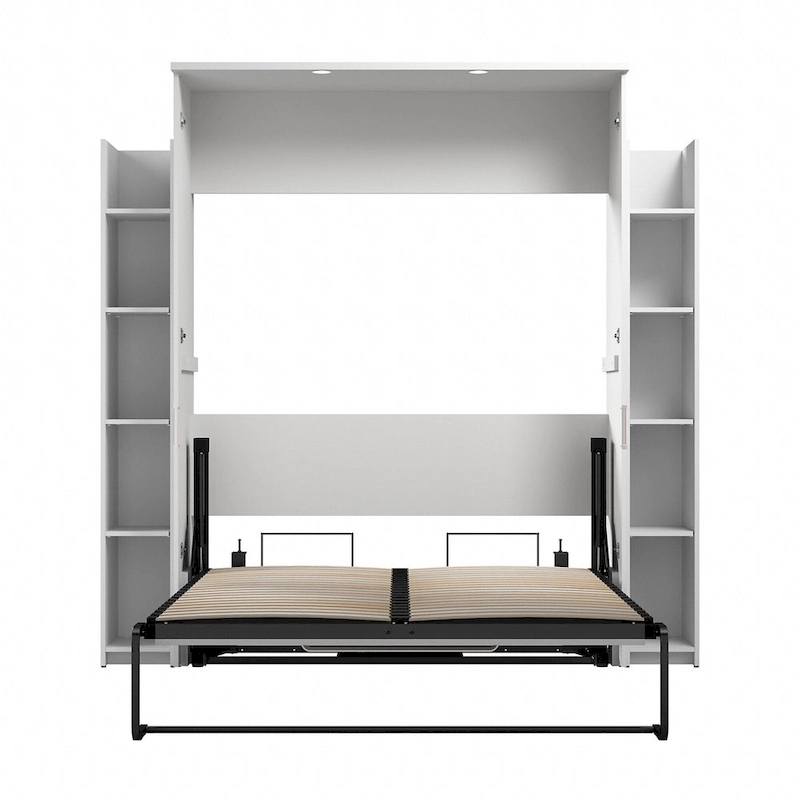 Lumina Full Murphy Bed with Shelves (81W) by Bestar