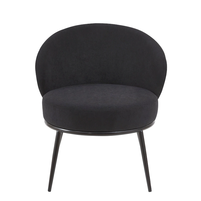 Mid Century Velvet Upholstered Living Room Accent Chair