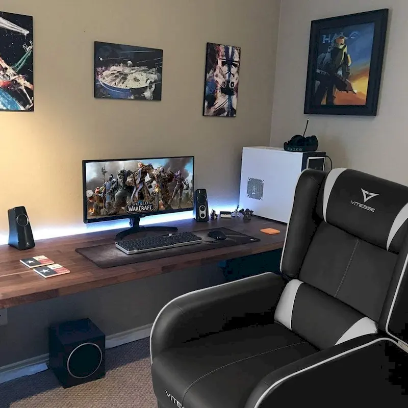 BOSSIN Gaming Recliner Chair Racing Style High Back Chair Living Room Recliners Theater Seating