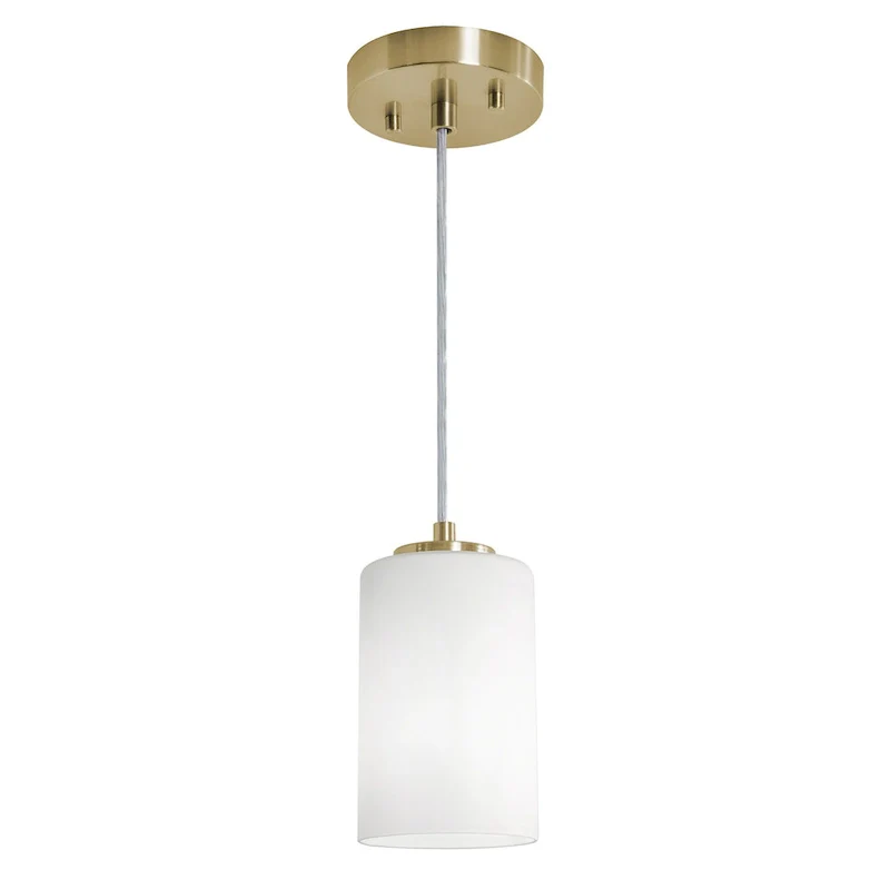 AFX LEOP04MB Leo 4  Wide Mini Pendant with Frosted Glass Shade
