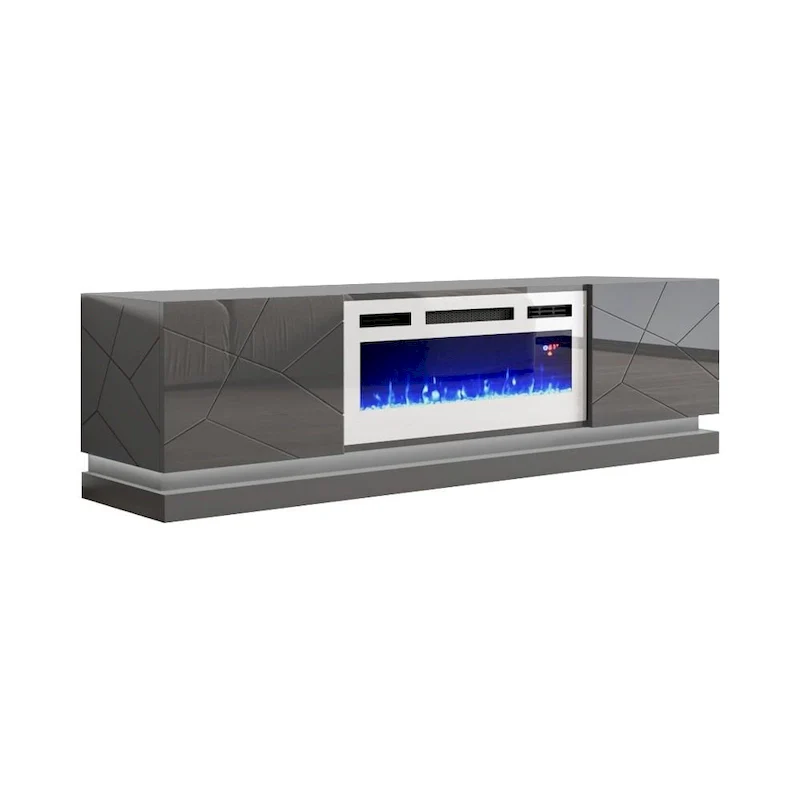 Shu WH-EF Electric Fireplace 71 TV Stand