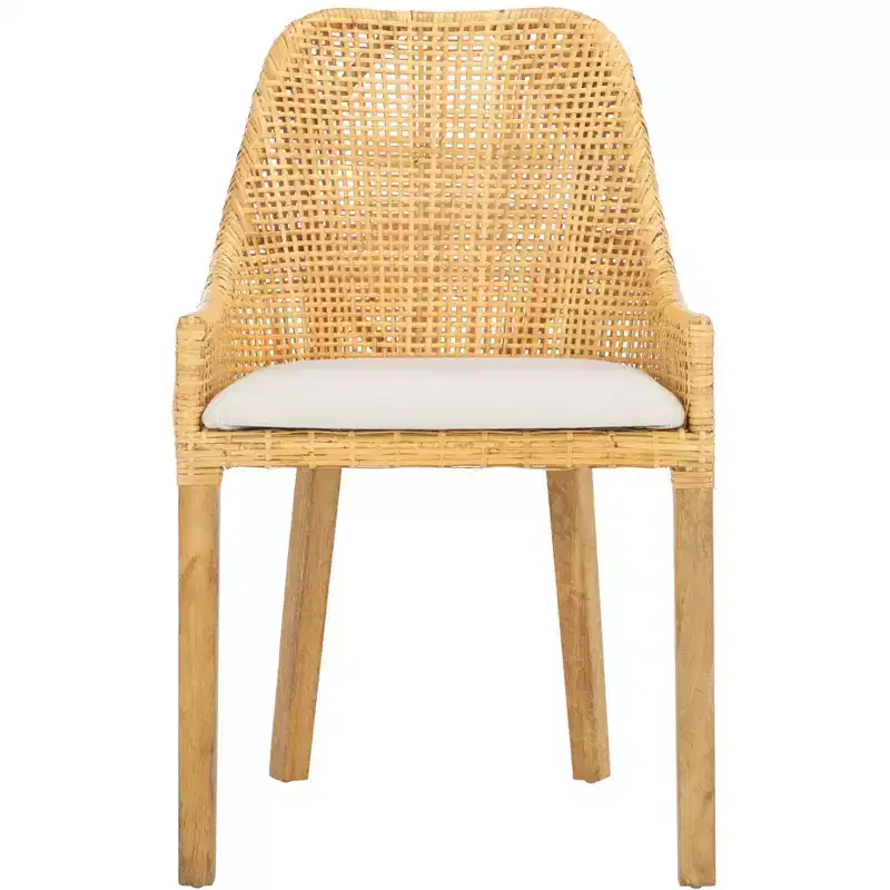 Altha Dining Chair W - DCH6506 - White/Natural - Safavieh