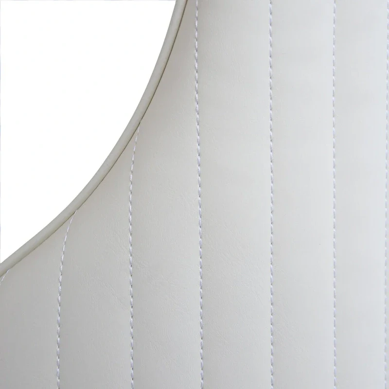 Upholstered Dining Chairs - Beige, High Back Design