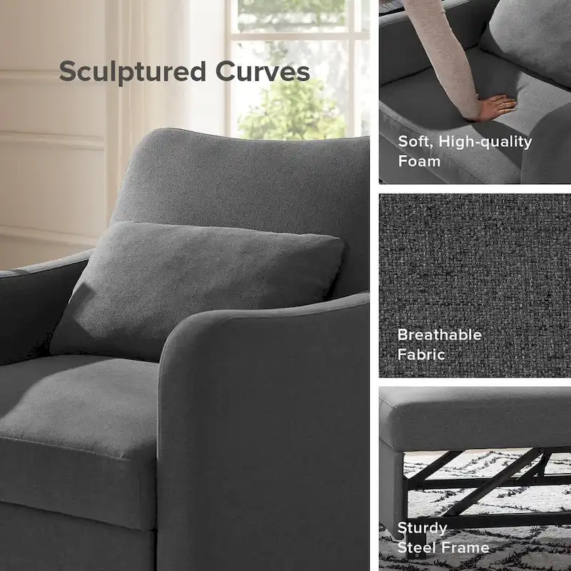 Mopio Sophie 4-in-1 Convertible Sleeper Chair Bed