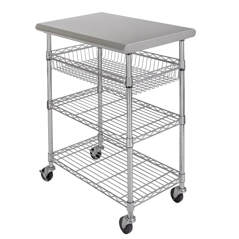 Stainless-Steel Utility Cart NSF, 30 W x 20 D x 36 H - N/A