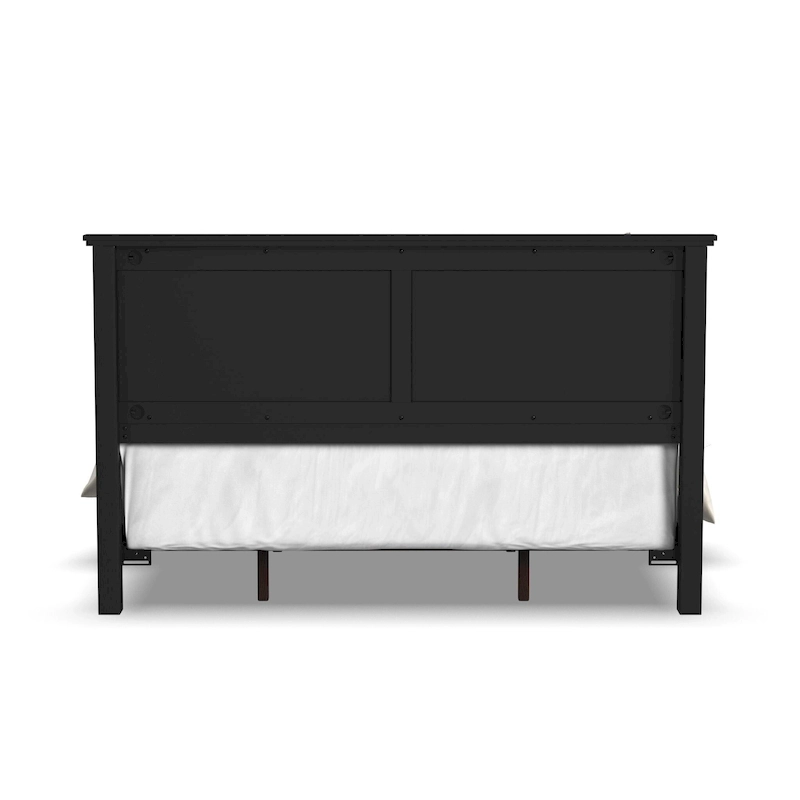 Oak Park Black Wood King Bed