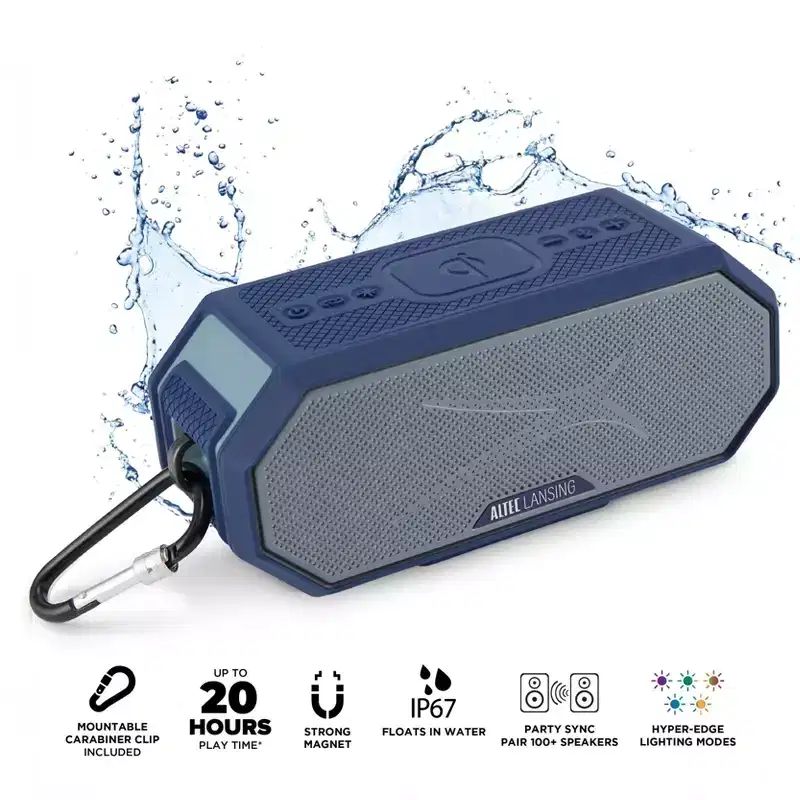 Altec Lansing HydraBlast 2.0  Dallas Cowboys, Magnetic Wireless Bluetooth Speaker