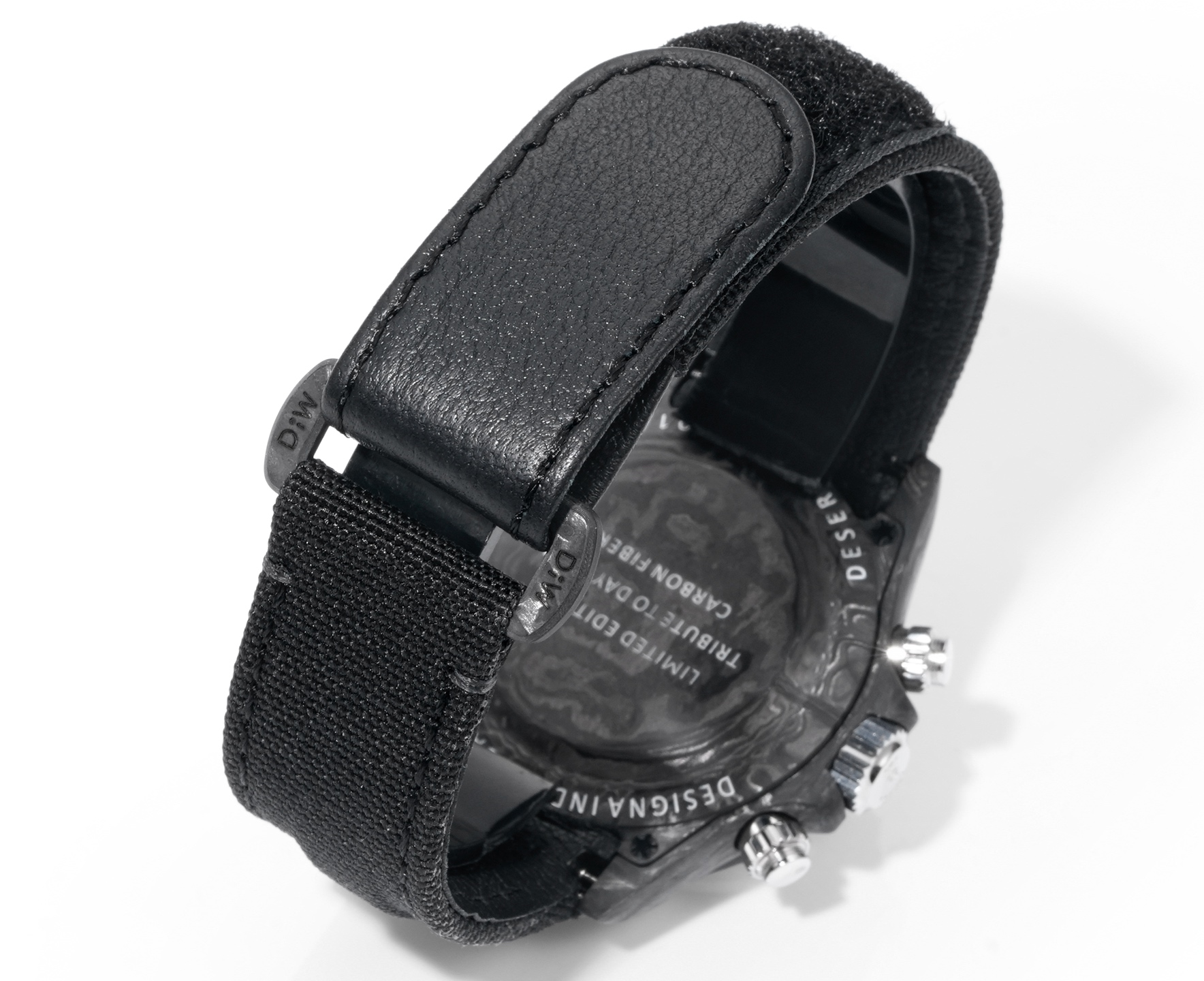 Armband der Rolex Daytona Replica aus Textil und Leder mit DIW-Schliesse