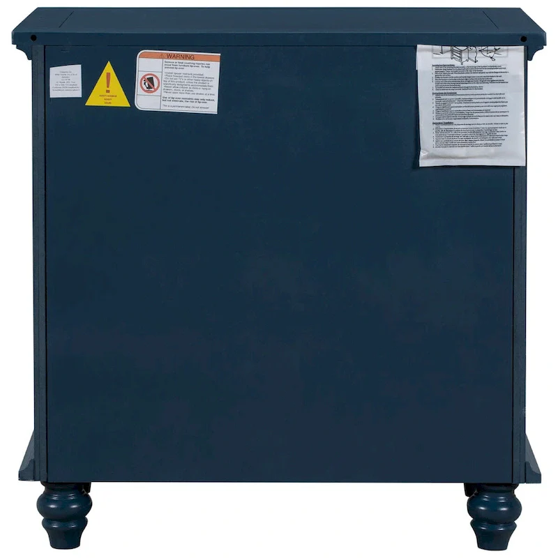 3-Drawer End Table - Solid Pine Wood Side Table with Pull-Out Tray, Ball Slide Drawers, Easy Assembly, 150 lbs Capacity