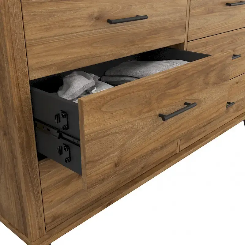 Somerset Ash Grey Headboard, Dresser and Nightstand Bedroom Set