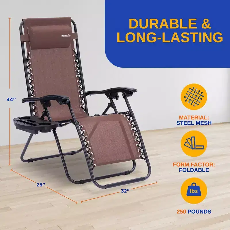 SereneLife Zero Gravity Lounge Chair