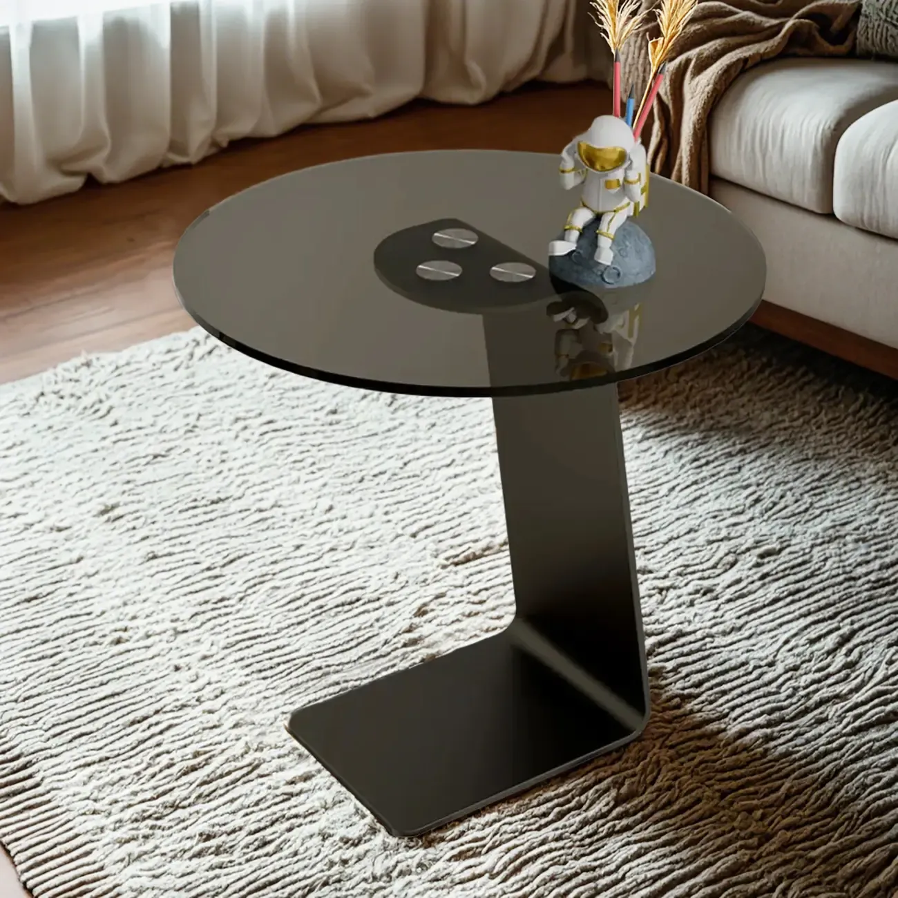 Marble Round Nesting Coffee Table Set with Modern Design