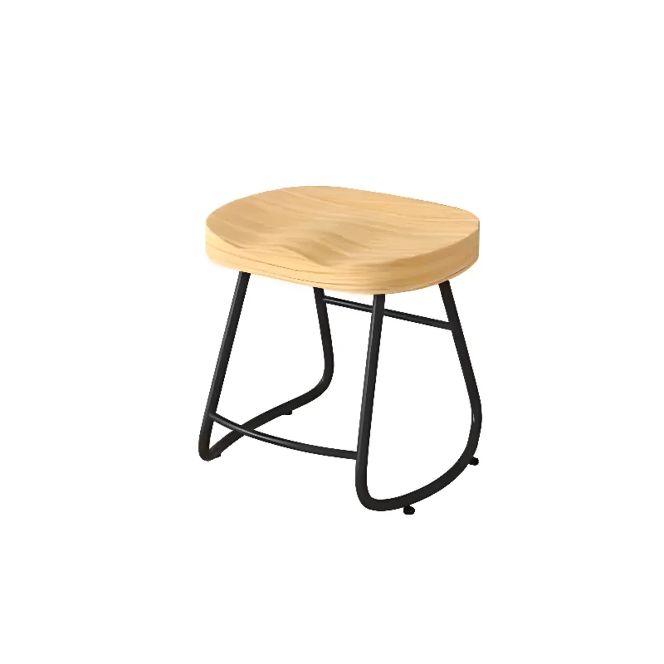 Modern Natural Wood Counter Height Bar Stools