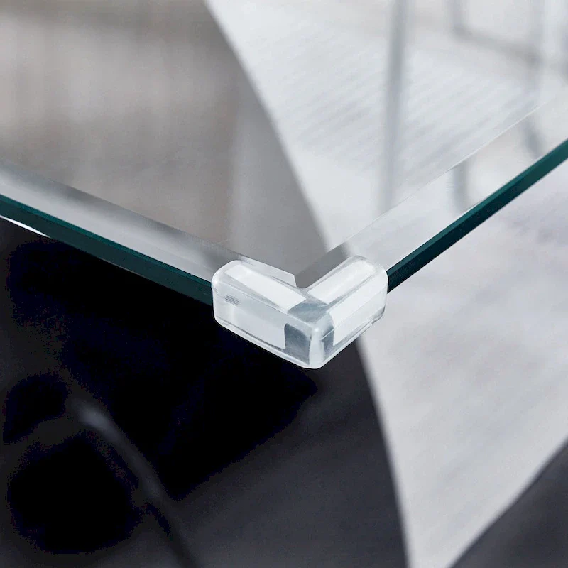 Rectangular Glass Top Dining Table