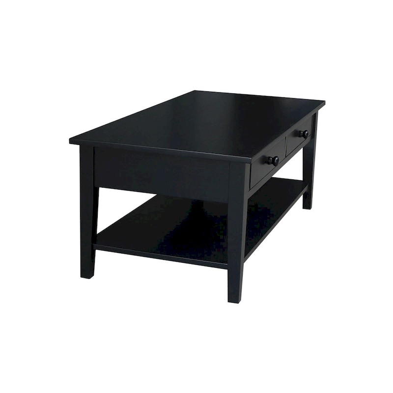 Spencer Solid Parawood Coffee Table - 48 in. W x 24 in. D x 19 in. H