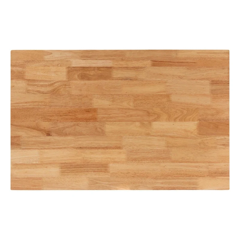 Raisa Modern Bohemian Natural Kubu Rattan Bench and Wood Table Dining Nook Set