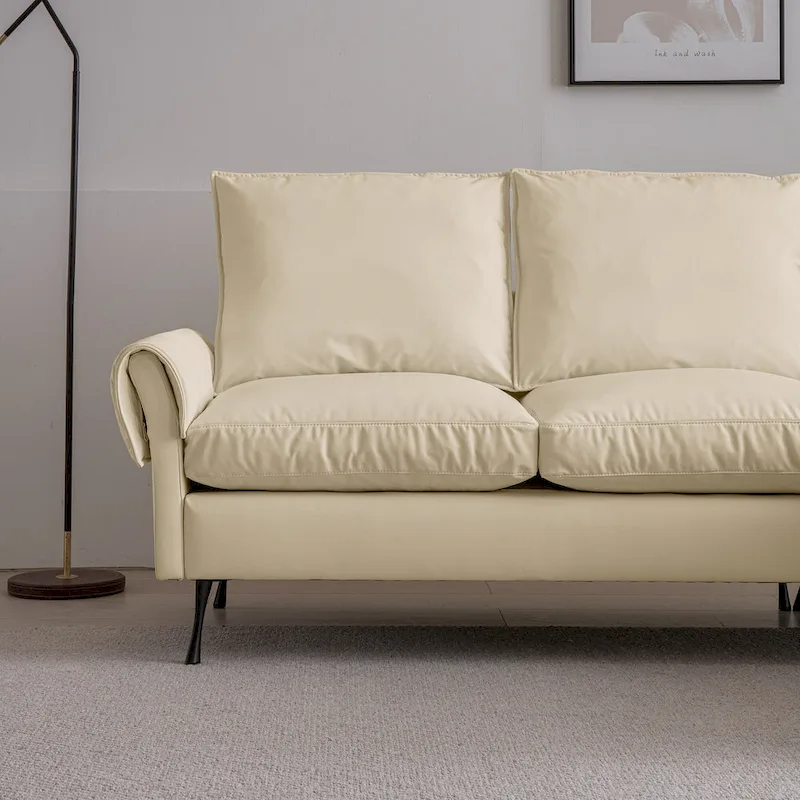 Modern L-Shaped Sofa Couch With Reversible Chaise Lounge