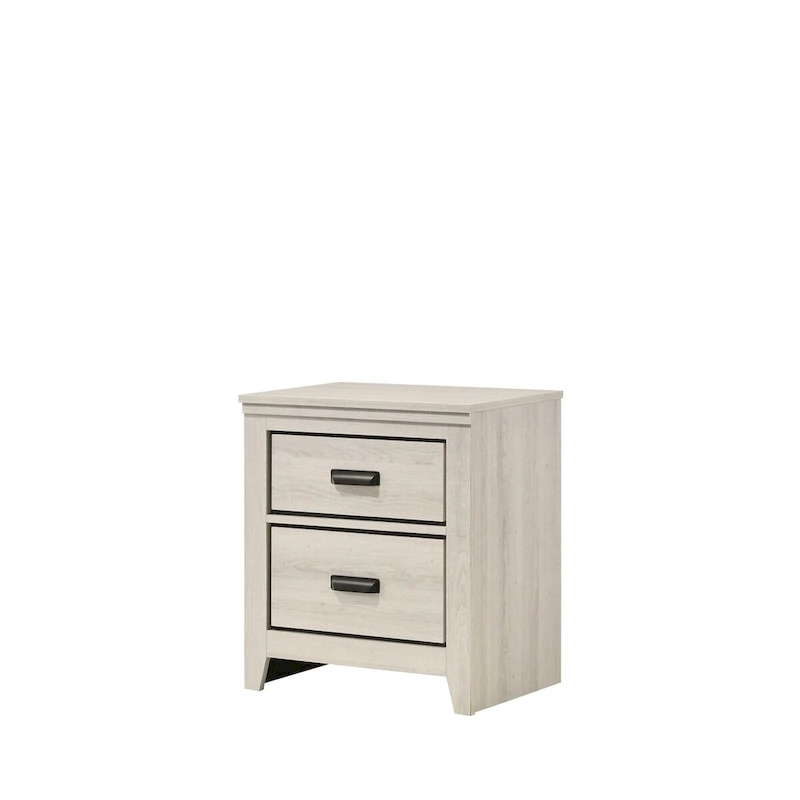 Edyth 4 Piece White LED Panel Bedroom Set