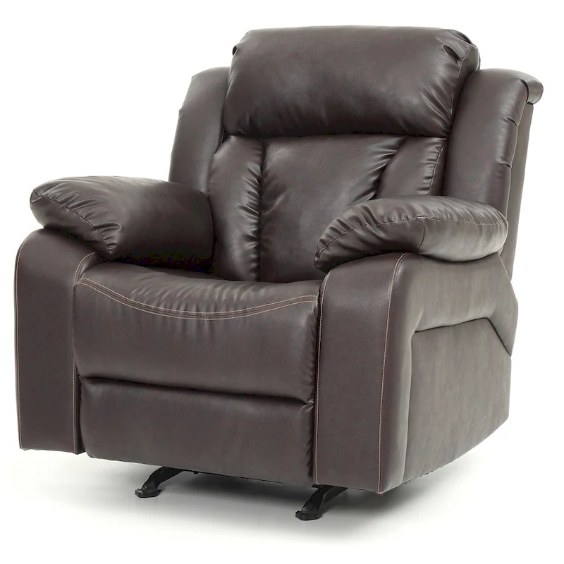 Daria Faux Leather Upholstery Reclining Chair - 38L x 37W x 41H