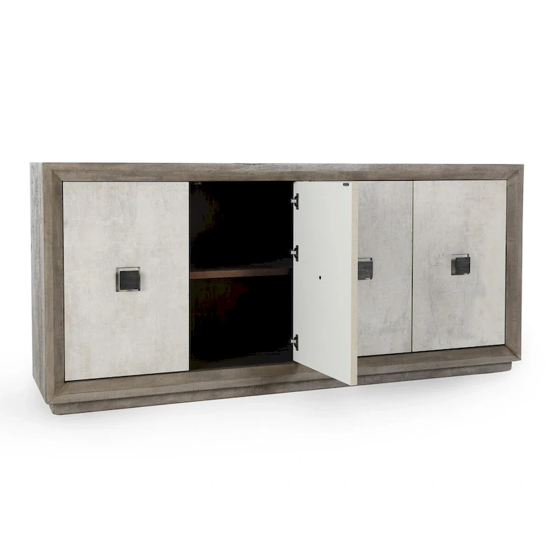 Classic Home Denver 80 Distressed Gray Sideboard Buffet