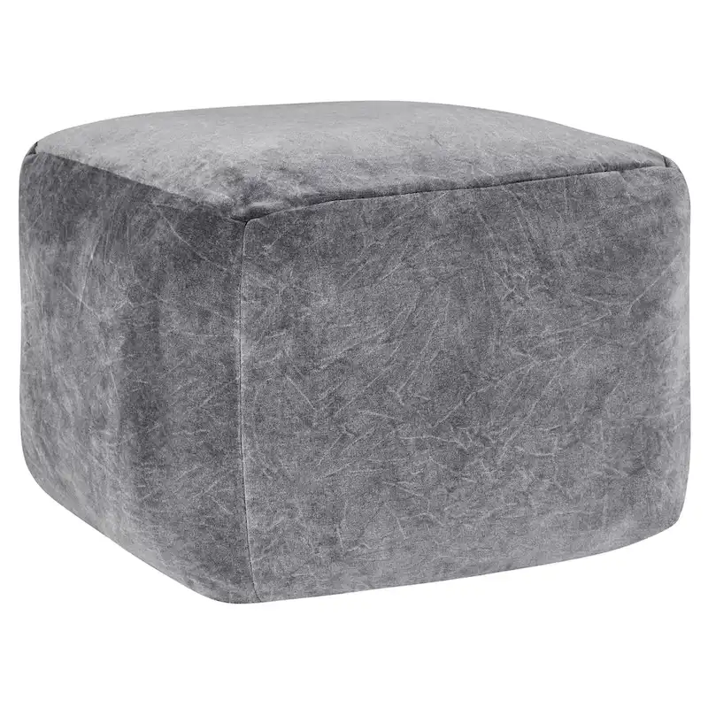 Villa by Classic Home Heirloom 18 Velvet Pouf