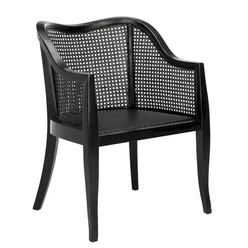 SAFAVIEH Olar Cane Dining Chair - 23.6 x 23.8 x 32.7 - 24Wx24Dx33H