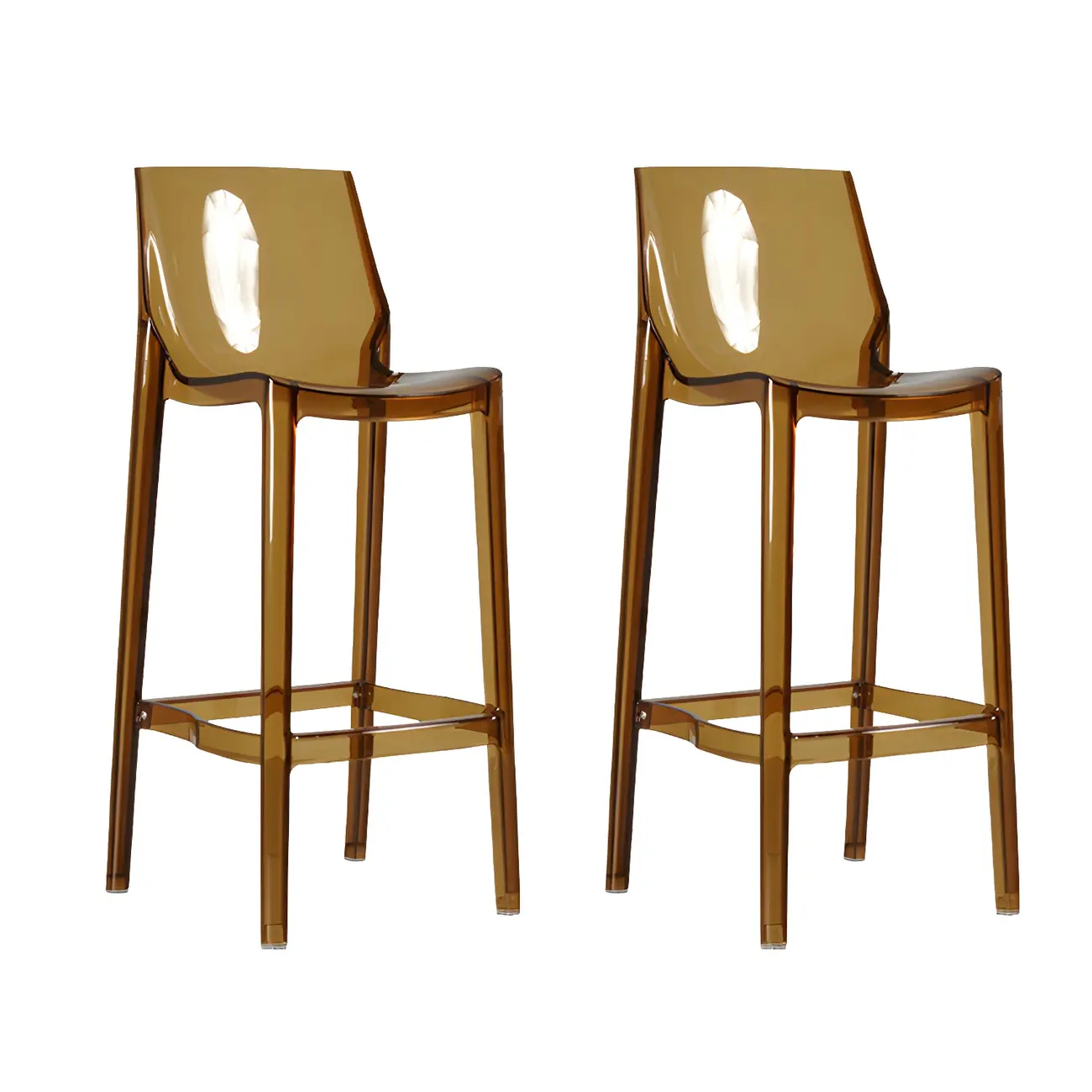 Modern Acrylic Vibrant Durable Colourful Sleek Bar Stool