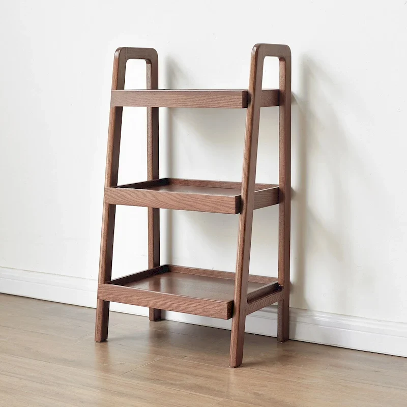 3-Tier Beech Wood Shoe Rack & Storage Bench for Entryway — Walnut Finish