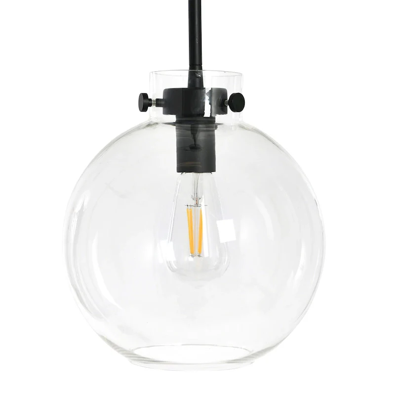 Robert Stevenson Lighting Marson - Clear Glass and Metal Ceiling Light