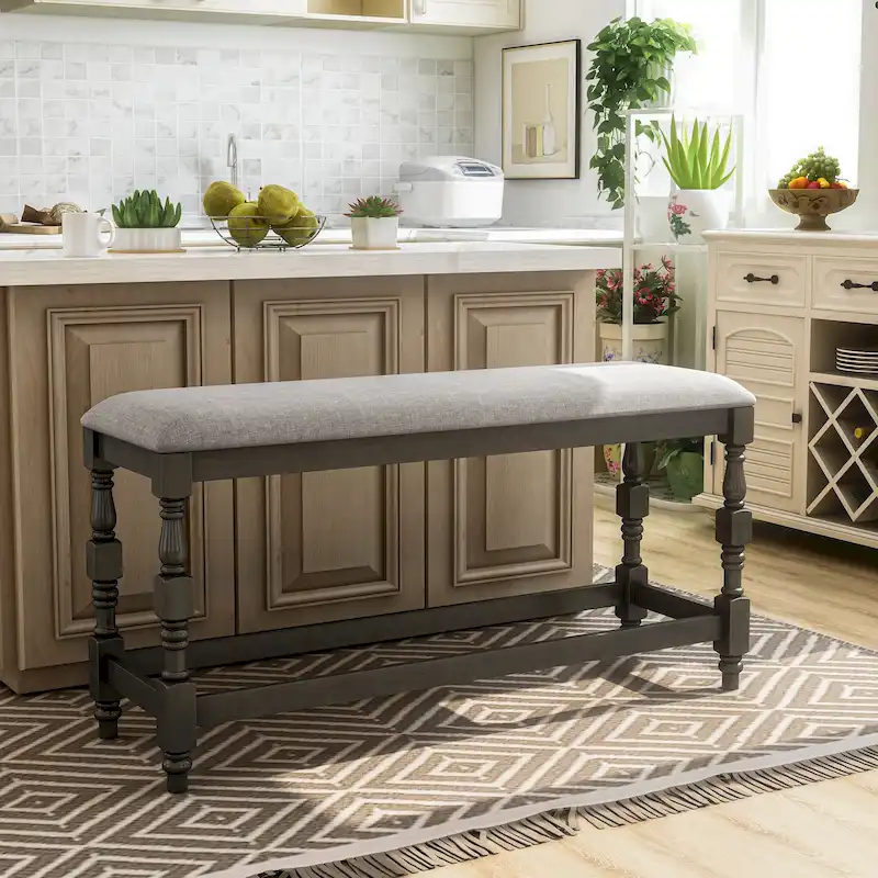 Graypath Farmhouse 50-inch Counter Height Bench