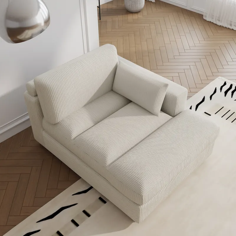 Left and Right Sectional Sofa Set Chaise Lounge Sofa Chair