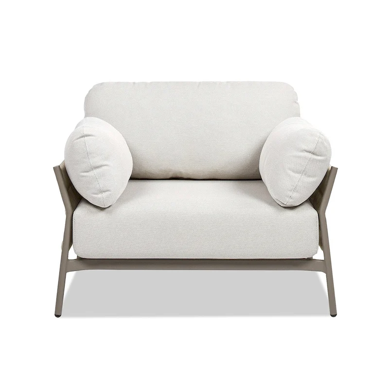 Jennifer Taylor Home Jasper Patio Armchair - 39.5W X 31.5D X 31.5H
