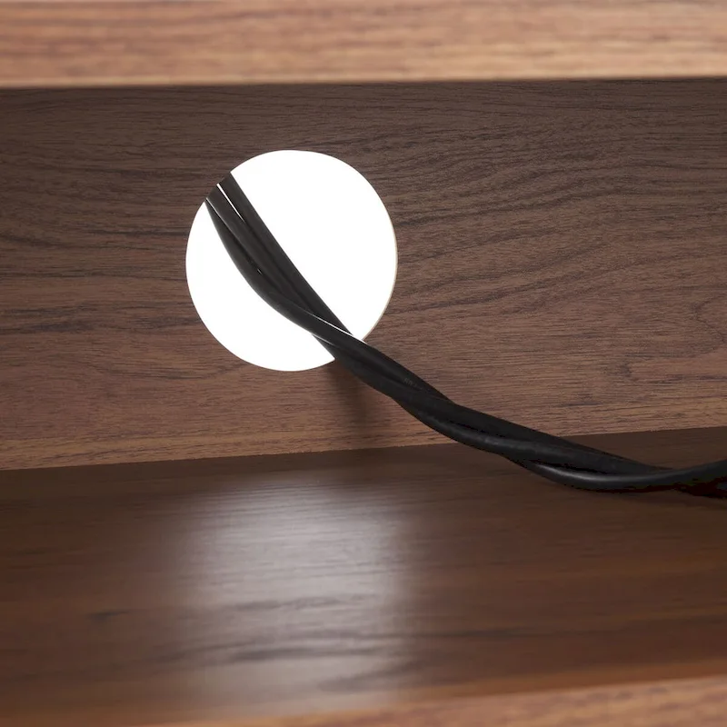 Alyse 2-Drawer 2-Shelf Entertainment Media Stand (Fits Up To 65  Flatscreen TV) - 60.4 In. x 15.6 In. x 24.8 In.