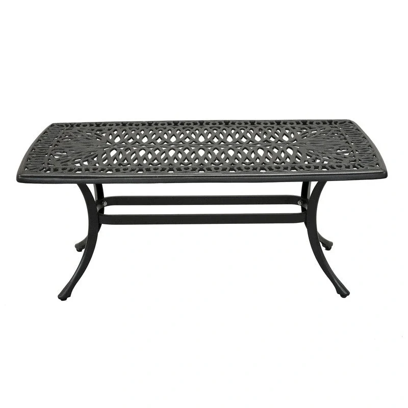 Havenside Home Saybrook Cast Rectangle Coffee Table