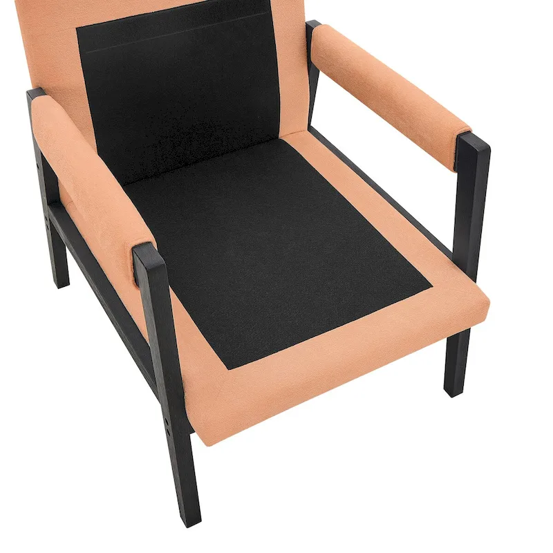 Roundhill Furniture Kelly Mid-Century Modern Chenille Upholstered Accent Armchair