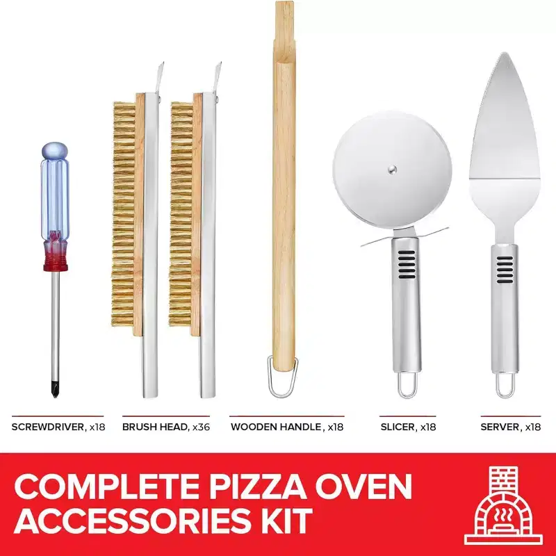 Modern Innovations Essential Pizza Oven Accessories Kit (18 Pack)