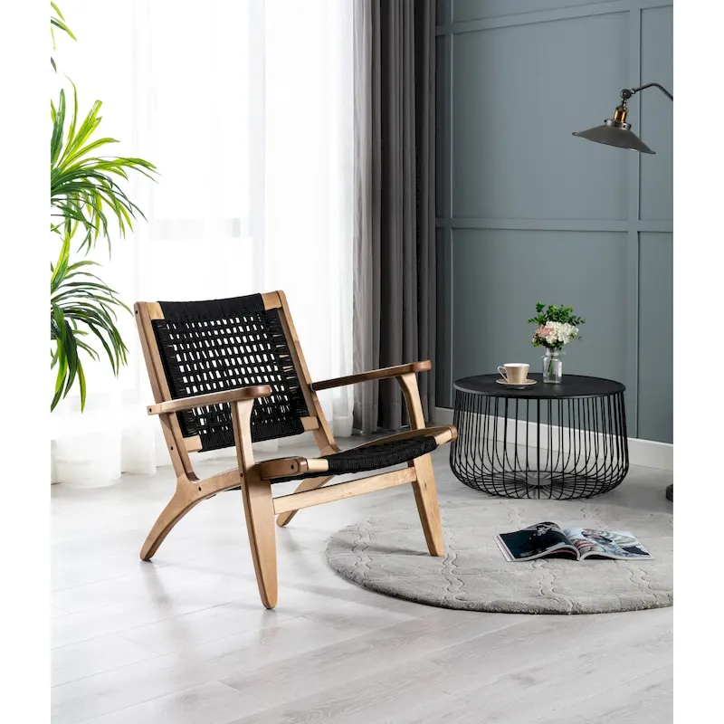 Woven Rope Accent Armchair - Single Seat