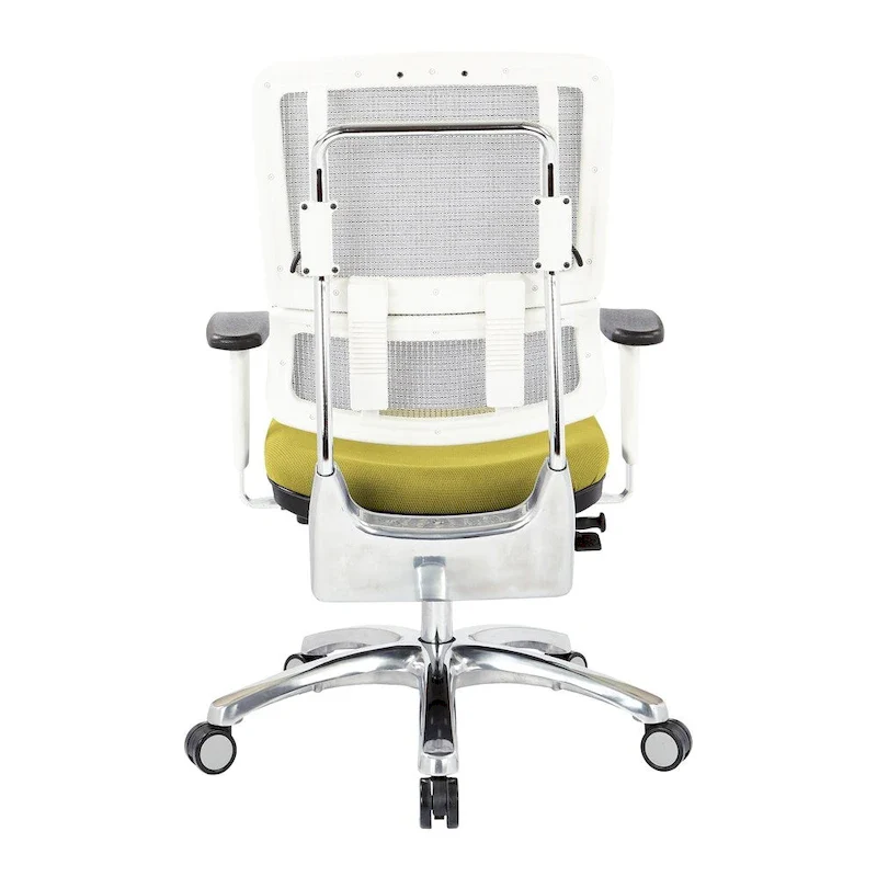 Breathable Mesh Chair with Custom Fabric Seat