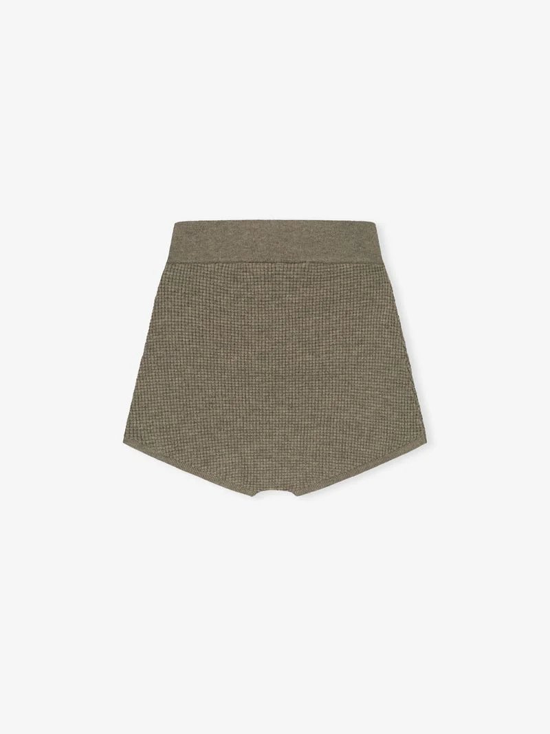 Womens Waffle Knit Boy Short
