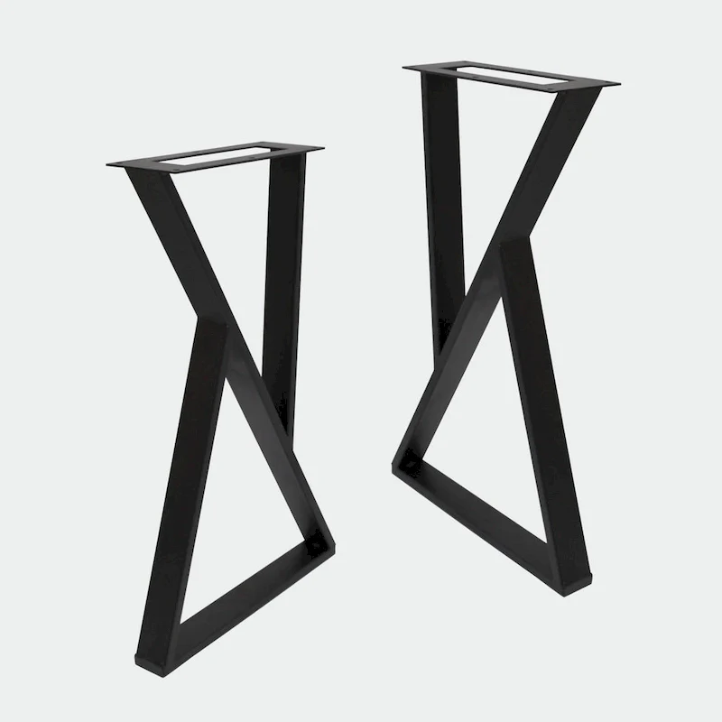 Z Shape Iron Table Legs 2 Pieces Side Table legs