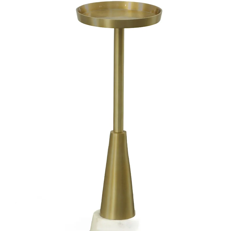 Carolina Living Barclay Small Drink Table - Gold