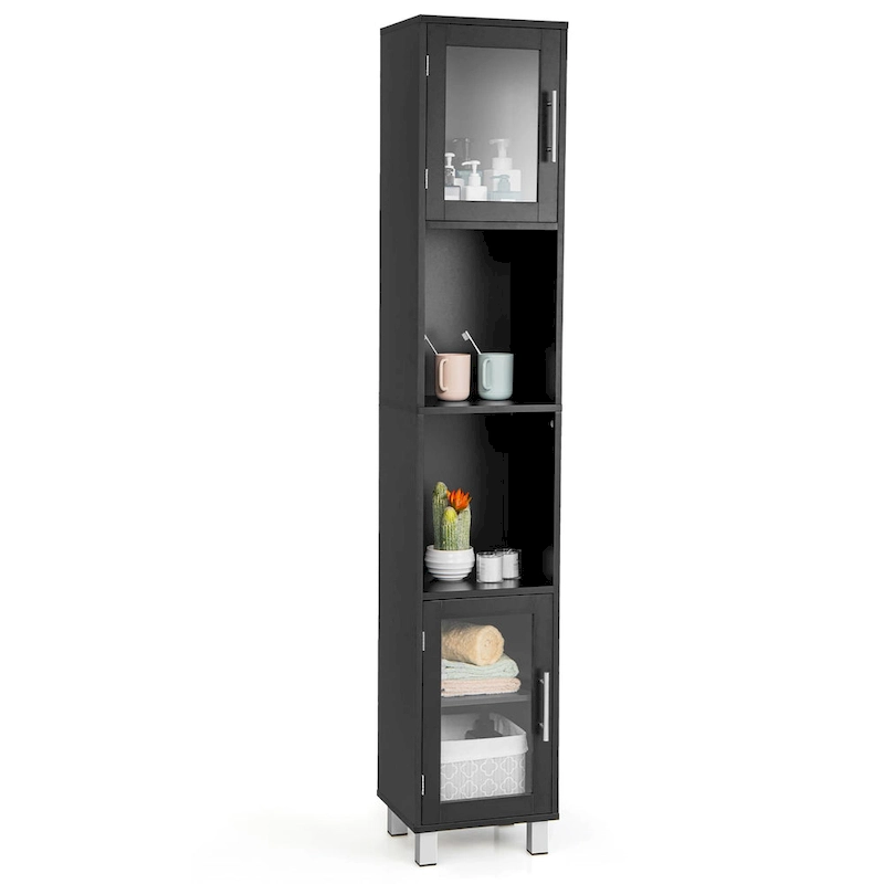 Costway 71  Tall Tower Bathroom Storage Cabinet Organizer Display - See Details
