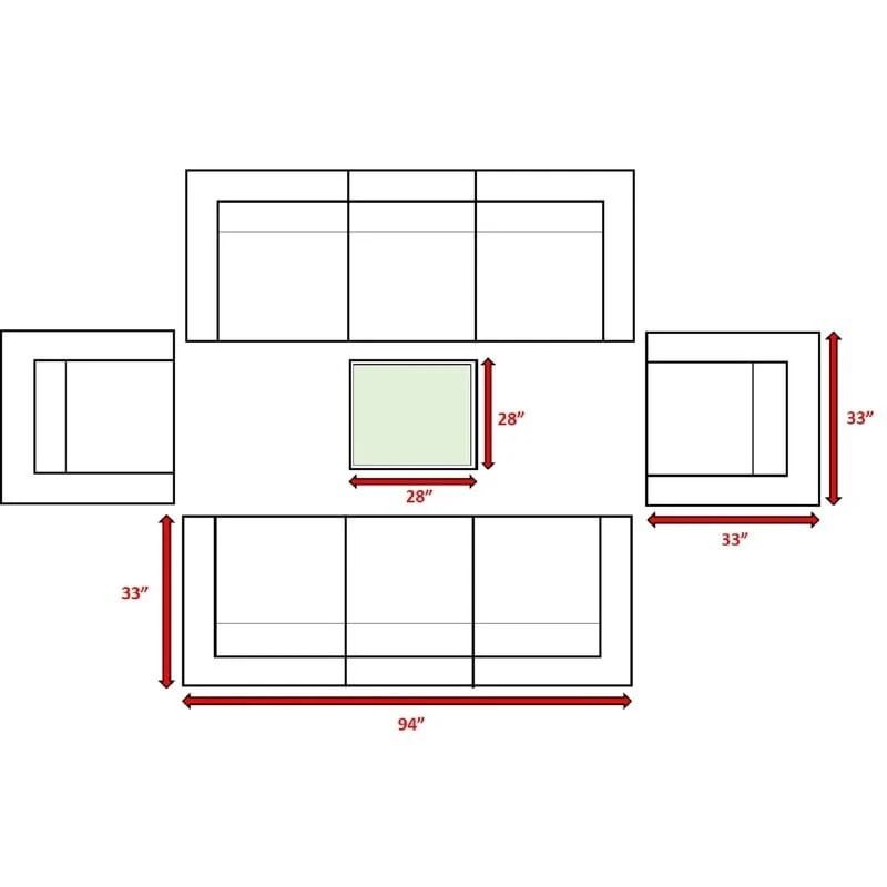 LSI Antibes Grey Wicker Sunbrella 9-piece Sofa Club Set